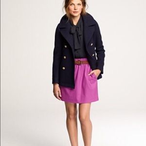 NWT J. Crew City Mini Skirt dahlia Purple
